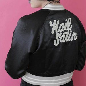 Tuesday Bassen Hail Satin Bomber Jacket XS